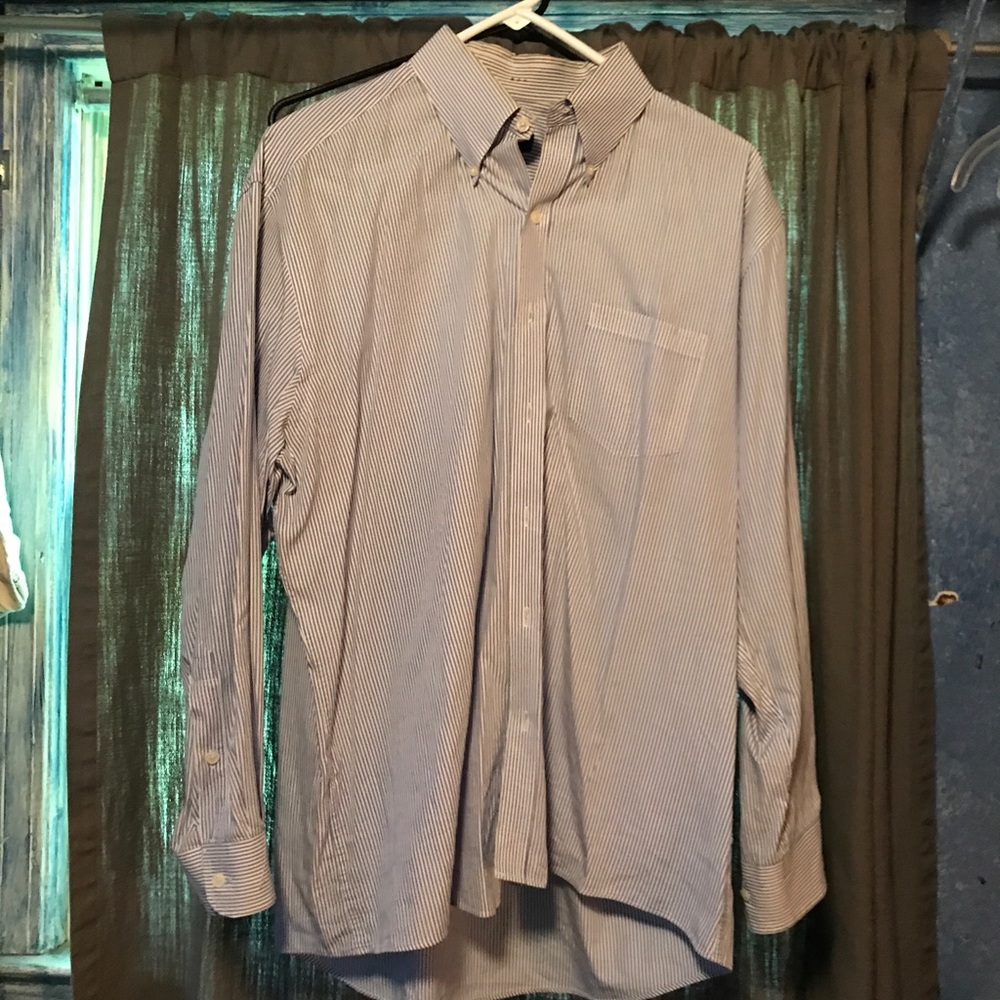 Stripped blue men’s dress shirt